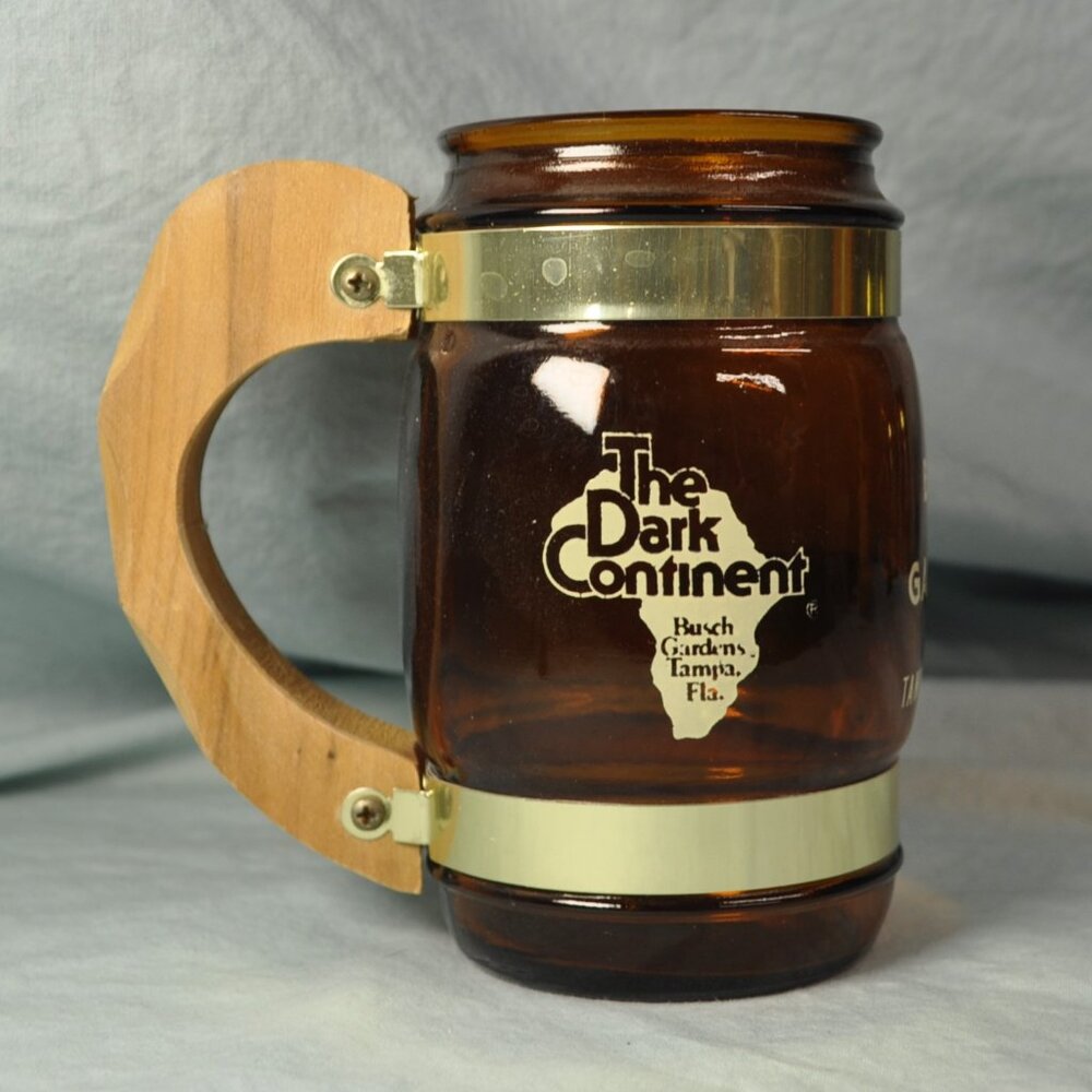 16 oz mug vintage siestaware busch gardens the dark continent africa (w859)